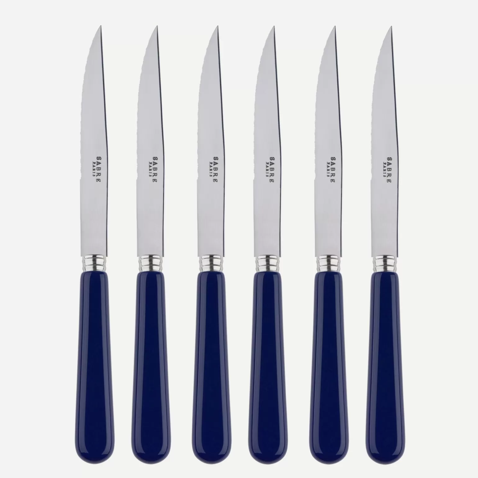 Set De 6 Couteaux À Steak<Sabre Paris Pop Unis, Bleu marine