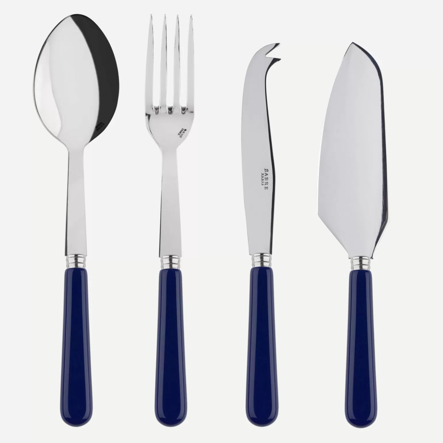 Set Les Essentiels - Ensemble De 4 Couverts De Service<Sabre Paris Pop Unis, Bleu marine