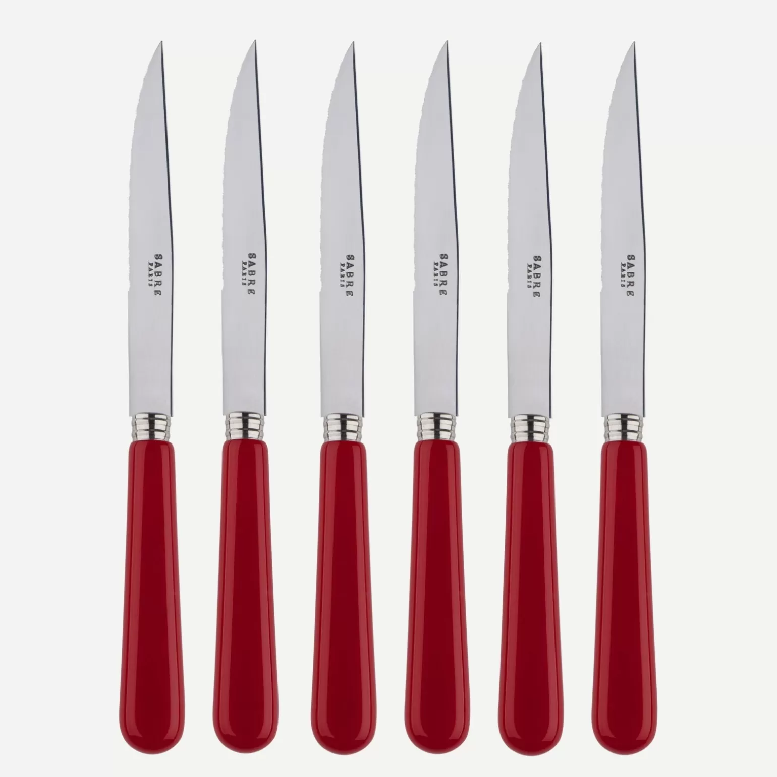 Set De 6 Couteaux À Steak<Sabre Paris Pop Unis, Bordeau